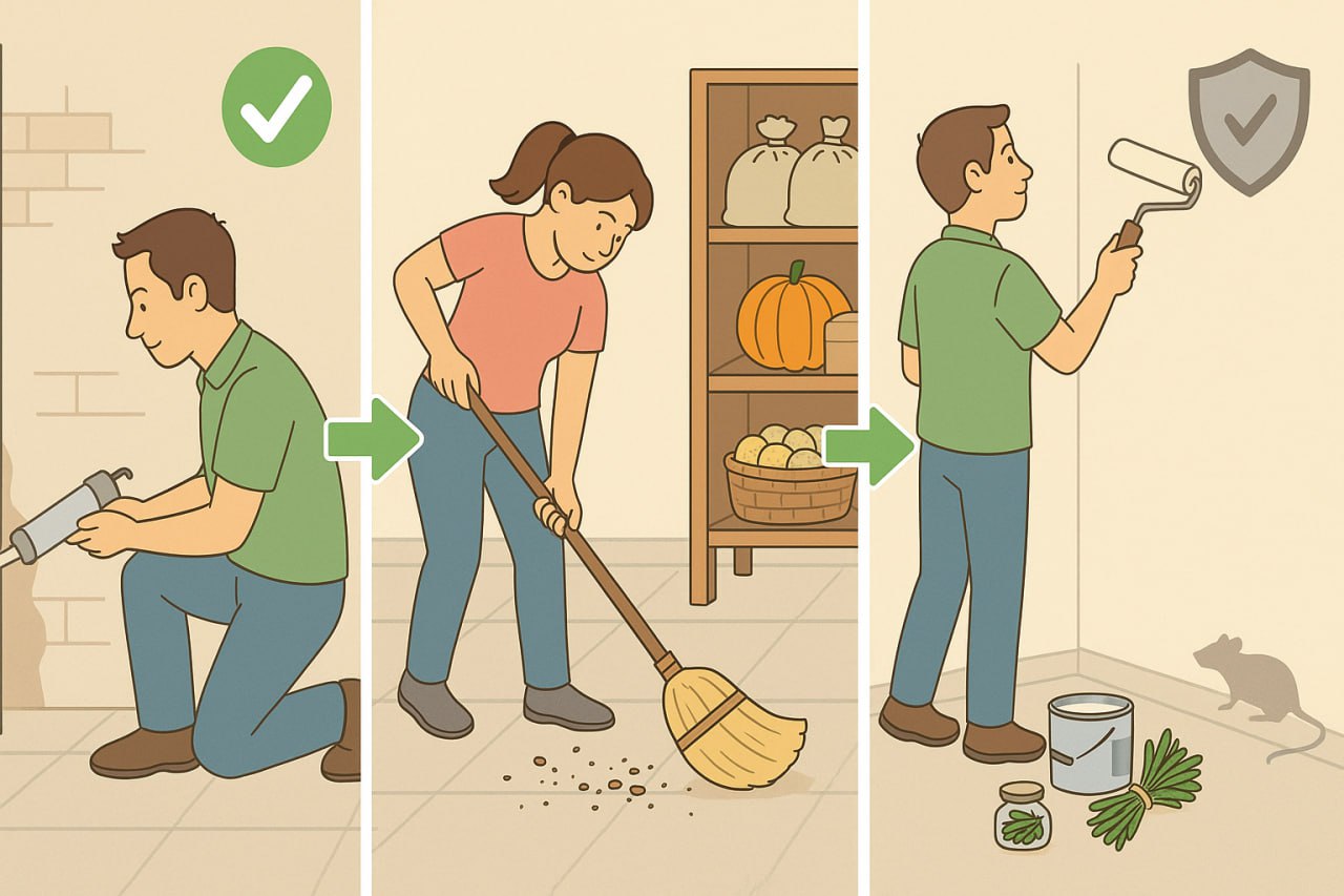 профилактика от грызунов в погребе