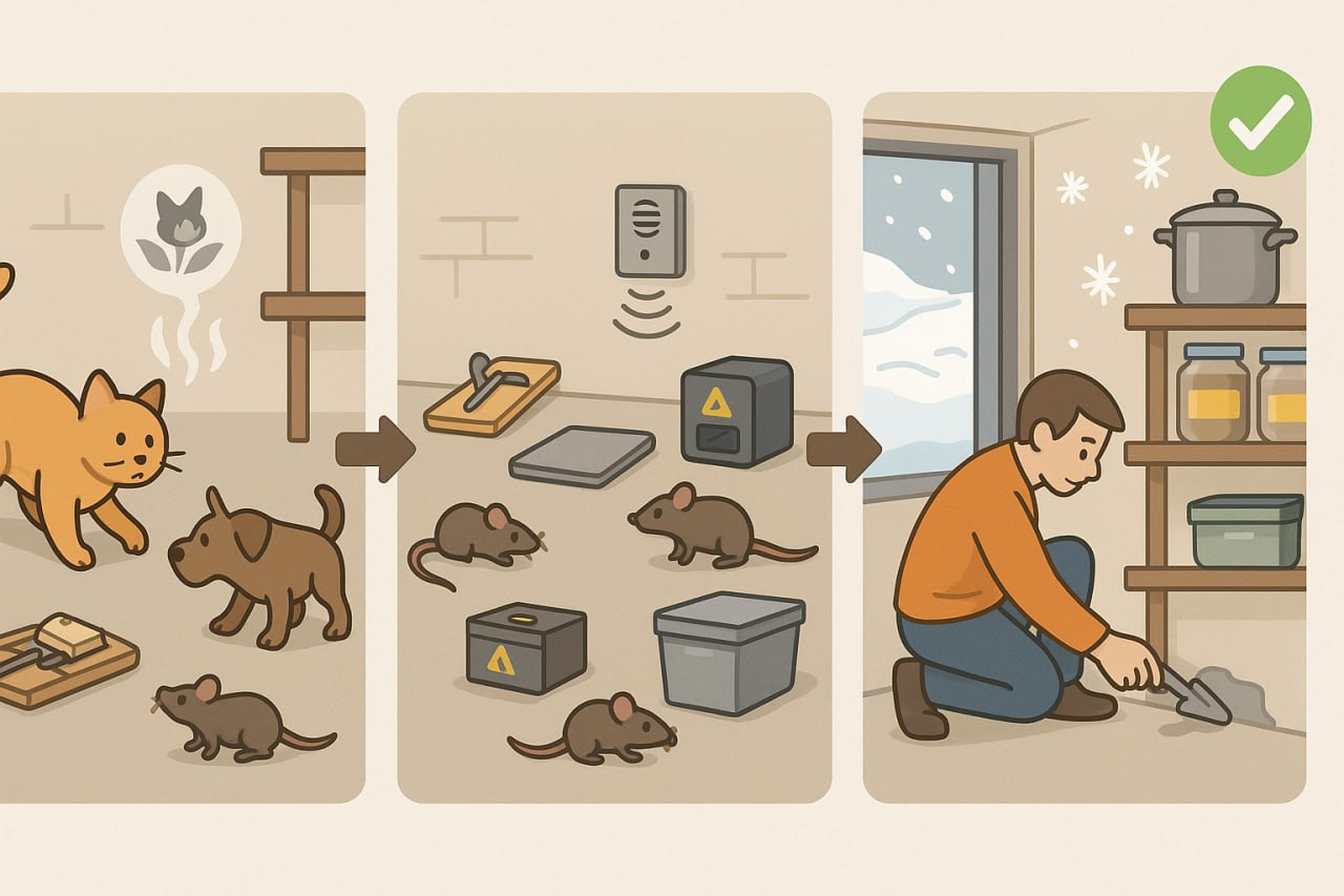 механические методы борьбы с крысами в погребе