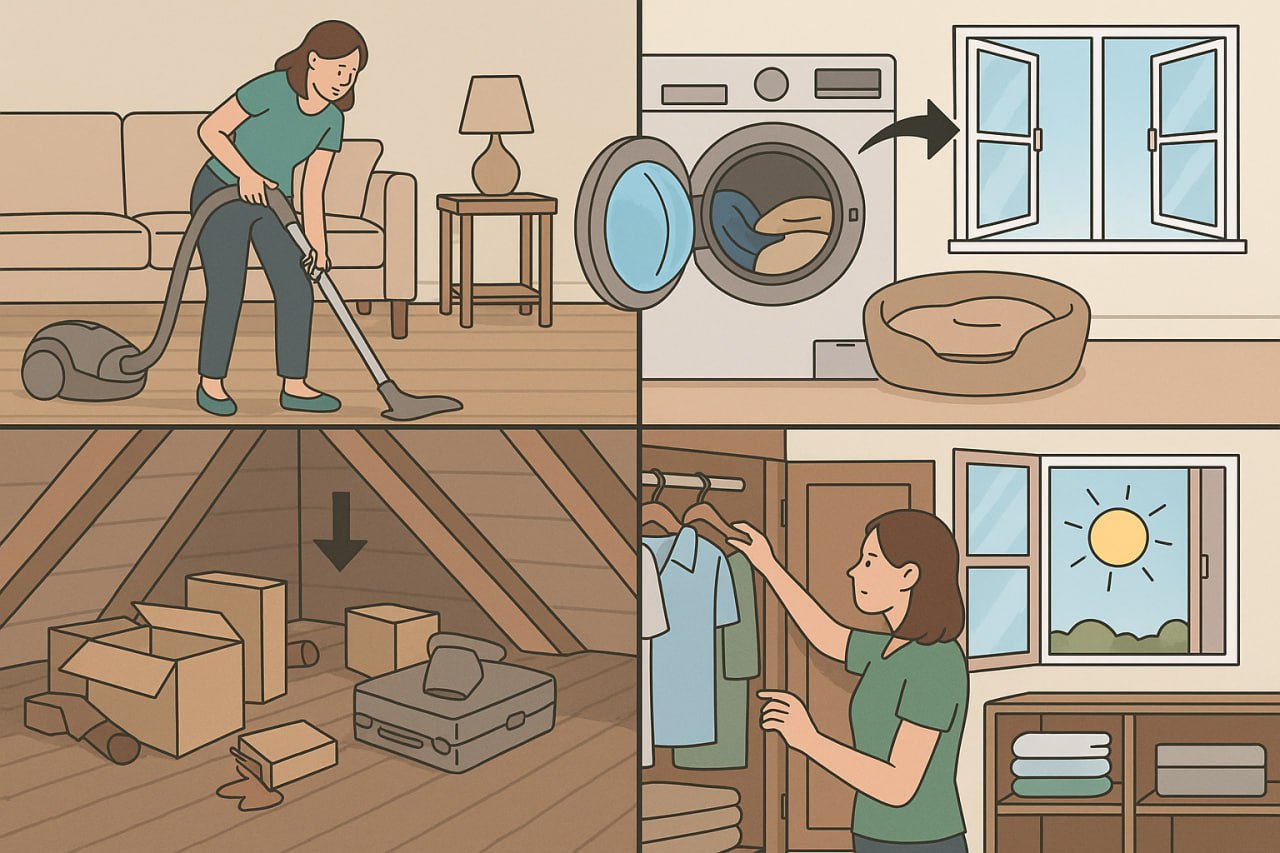 подготовка к борьбе с блохами