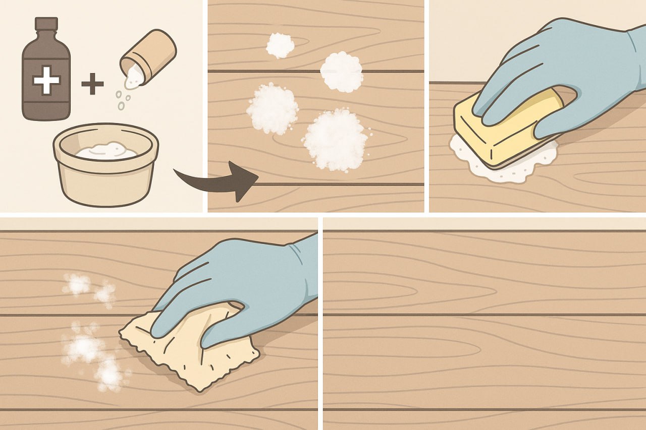 как удалить плесени с древесины