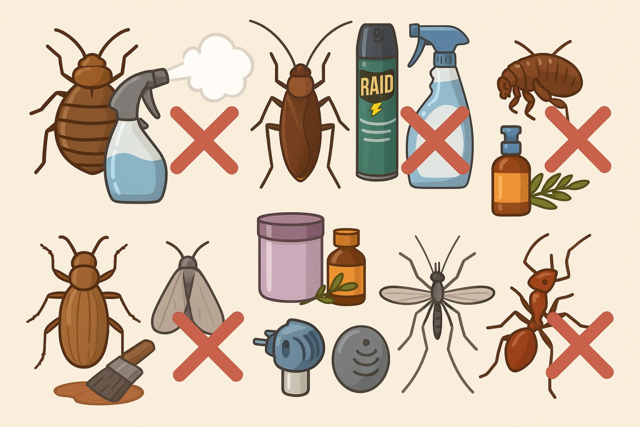 Топ-7 распространенных квартирных вредителей